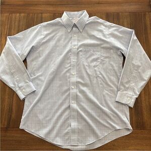 Brooks Brothers Men’s Long-sleeved Multicolor Button-down Plaid Cotton Shirt